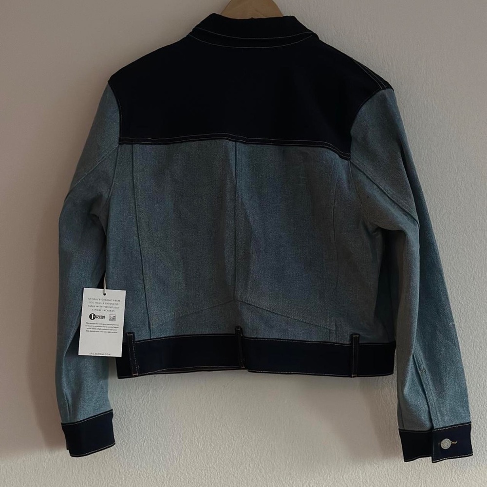 éTica Jett Boxy Crop Denim Jacket, Size Small - Picture 14 of 15